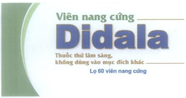 Mẫu nhãn hiệu Didala Viên nang cứng Thuốc thử lâm sàng, không dùng vào mục đích khác Lọ 60 viên nang cứng