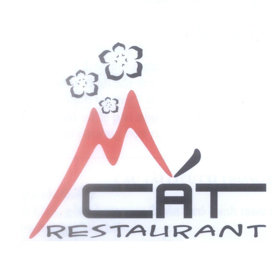 Mẫu nhãn hiệu M CAT RESTAURANT
