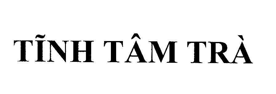Mẫu nhãn hiệu Tĩnh Tâm Trà