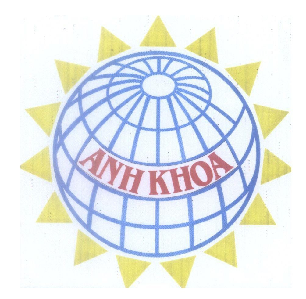 Mẫu nhãn hiệu ANH KHOA