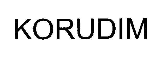 Mẫu nhãn hiệu KORUDIM
