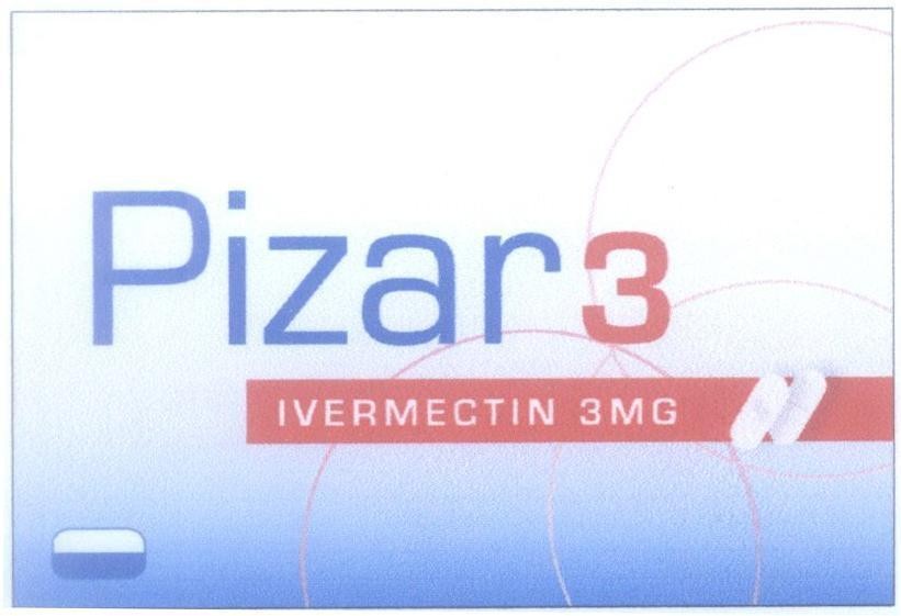 Mẫu nhãn hiệu Pizar3 IVERMECTIN 3MG