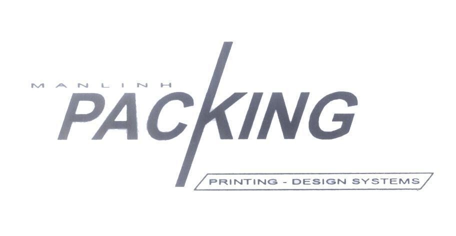 Mẫu nhãn hiệu MAN LINH PACKING PRINTING - DESIGN SYSTEMS