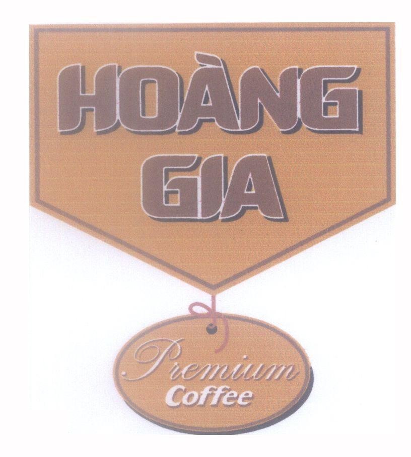Mẫu nhãn hiệu Hoàng Gia Premium Coffee