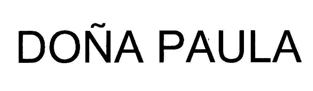 Mẫu nhãn hiệu DONA PAULA