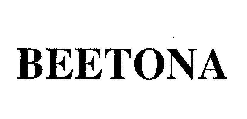 Mẫu nhãn hiệu BEETONA