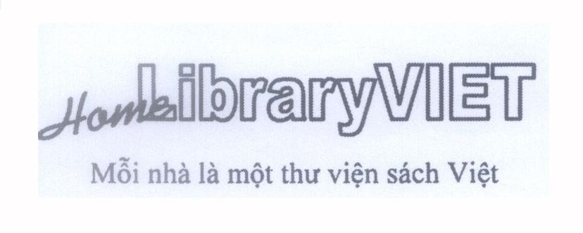 Mẫu nhãn hiệu Home LibraryVIET Mỗi nhà là một thư viện sách Việt