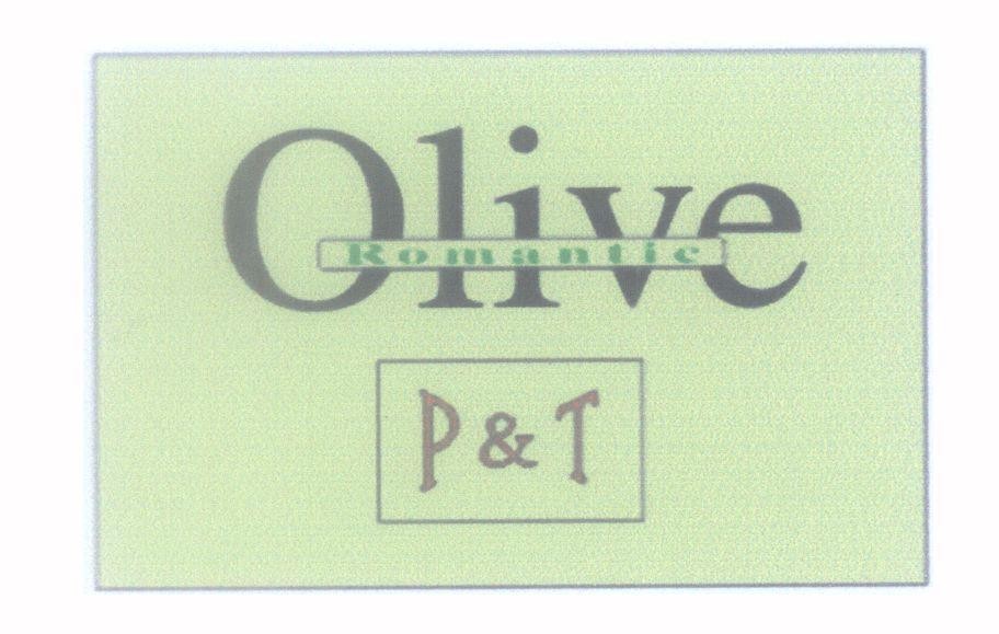 Mẫu nhãn hiệu Olive P & T Romantic