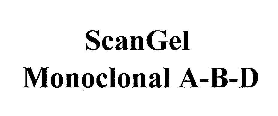 Mẫu nhãn hiệu ScanGel Monoclonal A-B-D