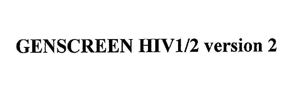 Mẫu nhãn hiệu GENSCREEN HIV1/2 version 2