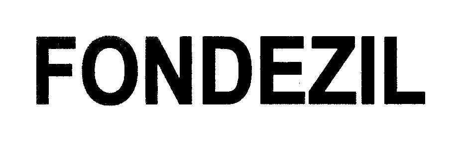 Mẫu nhãn hiệu FONDEZIL