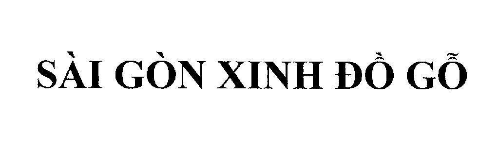 Mẫu nhãn hiệu Sài Gòn Xinh Đồ Gỗ