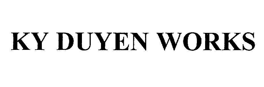 Mẫu nhãn hiệu KY DUYEN WORKS
