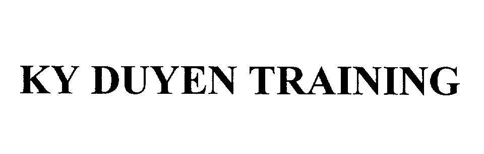 Mẫu nhãn hiệu KY DUYEN TRAINING