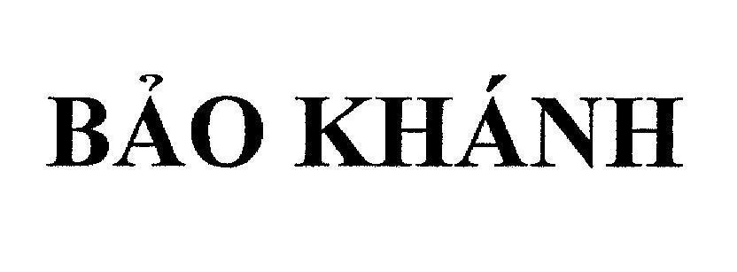 Mẫu nhãn hiệu Bảo Khánh