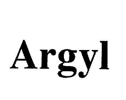 Mẫu nhãn hiệu Argyl