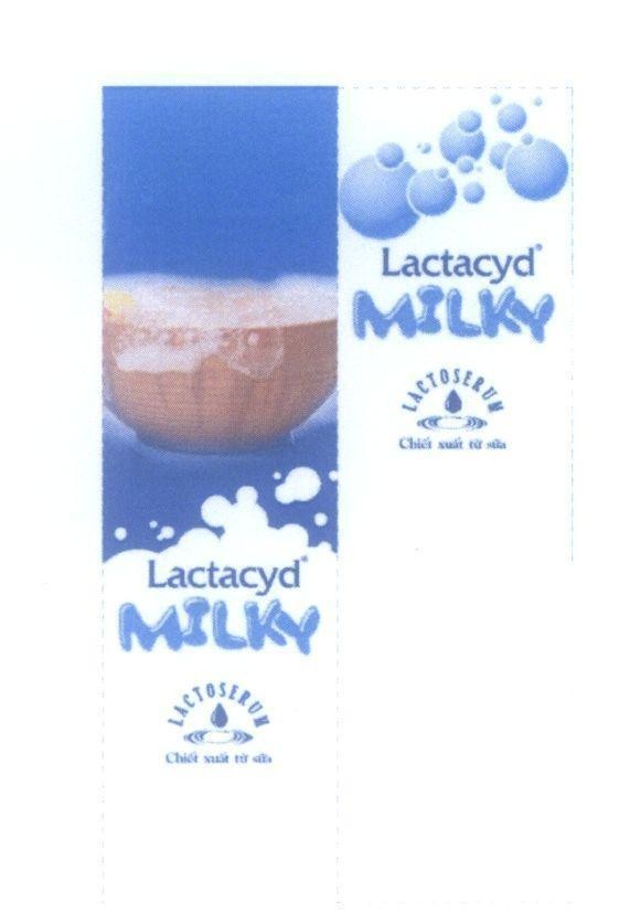 Mẫu nhãn hiệu Lactacyd MILKY LACTOSERUM Chiết xuất từ sữa
