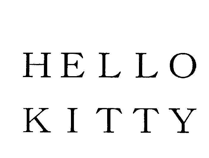 Mẫu nhãn hiệu HELLO KITTY