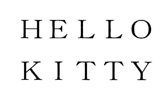 Mẫu nhãn hiệu HELLO KITTY