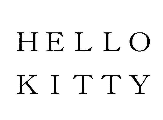 Mẫu nhãn hiệu HELLO KITTY
