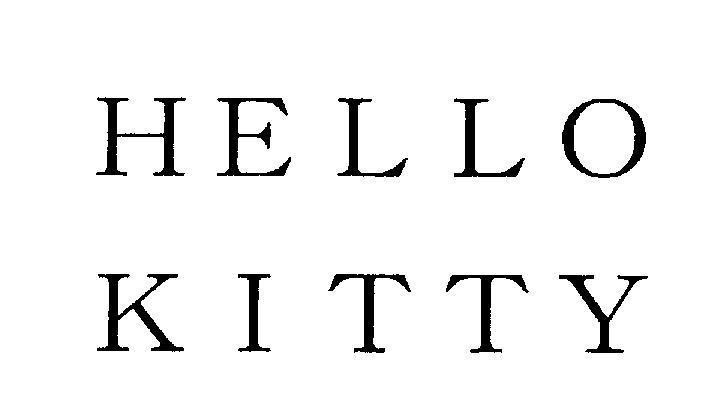 Mẫu nhãn hiệu HELLO KITTY