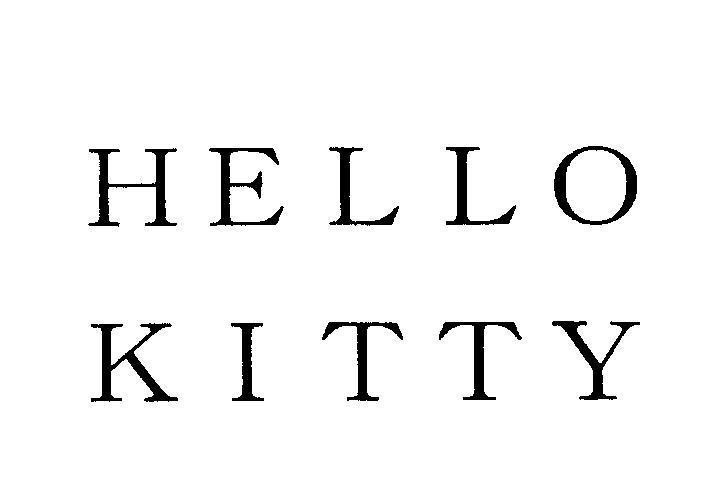 Mẫu nhãn hiệu HELLO KITTY