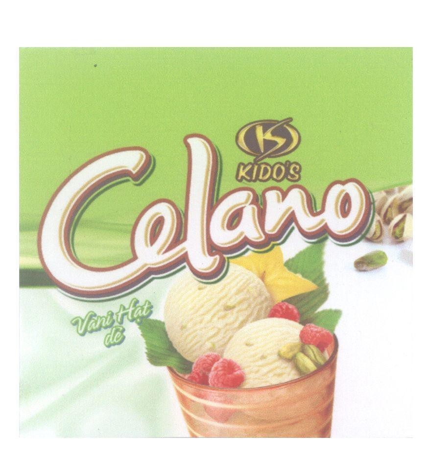 Mẫu nhãn hiệu Celano KIDO'S IS Vani Hạt Dẻ