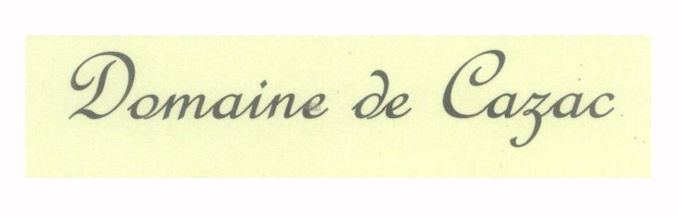 Mẫu nhãn hiệu Domaine de Cazac