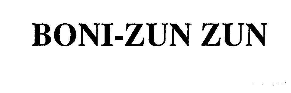 Mẫu nhãn hiệu BONI - ZUN ZUN
