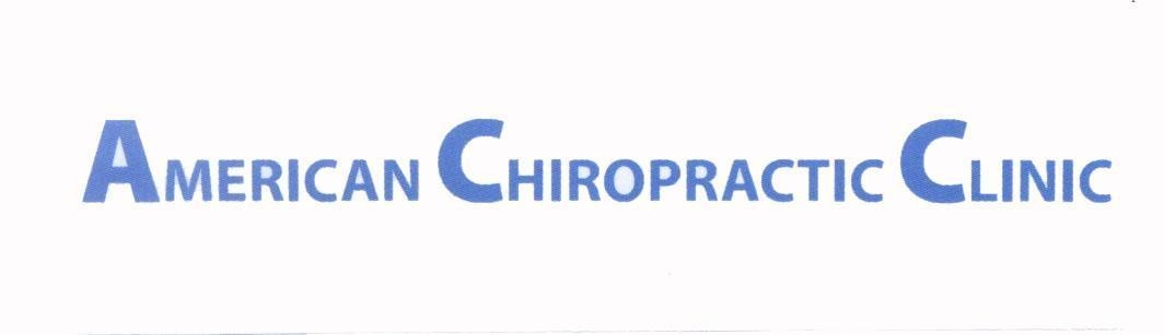 Mẫu nhãn hiệu AMERICAN CHIROPRACTIC CLINIC