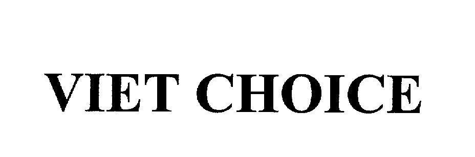 Mẫu nhãn hiệu VIET CHOICE