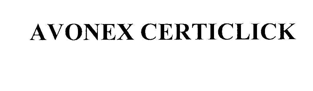 Mẫu nhãn hiệu AVONEX CERTICLICK