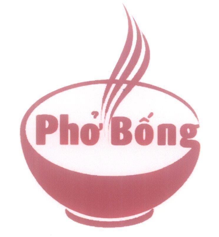 Mẫu nhãn hiệu Phở Bống