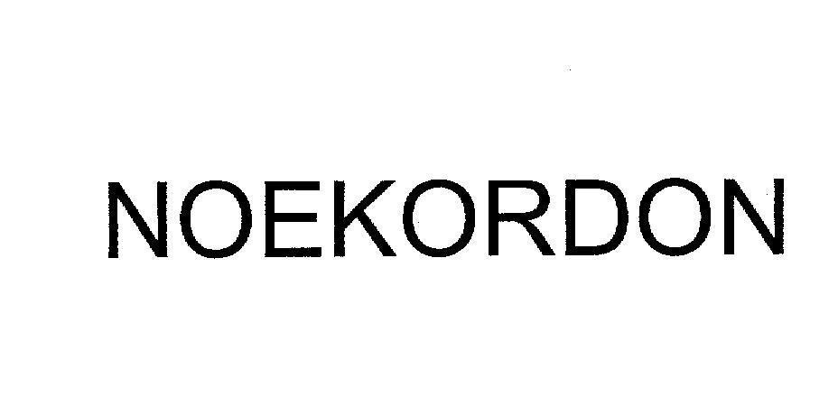 Mẫu nhãn hiệu NOEKORDON