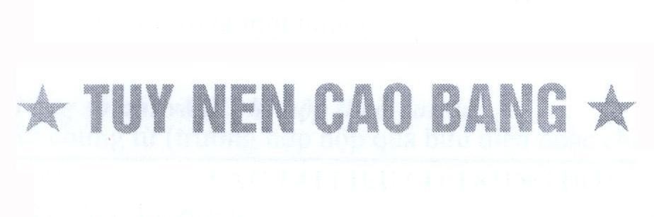 Mẫu nhãn hiệu TUY NEN CAO BANG