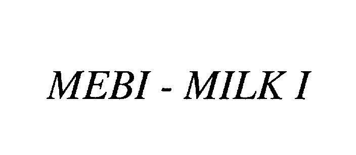 Mẫu nhãn hiệu MEBI - MILK I