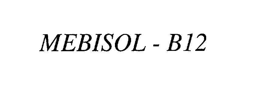 Mẫu nhãn hiệu MEBISOL - B12