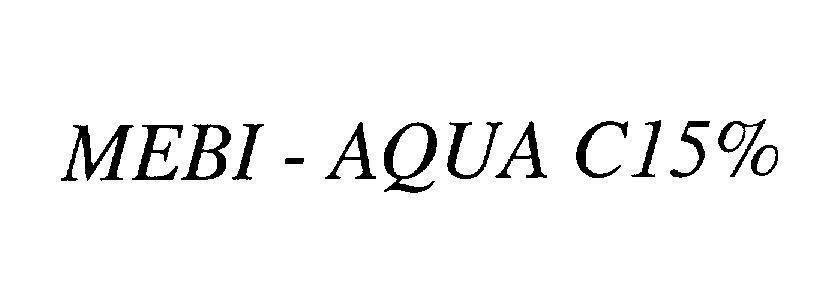 Mẫu nhãn hiệu MEBI - AQUA C15%