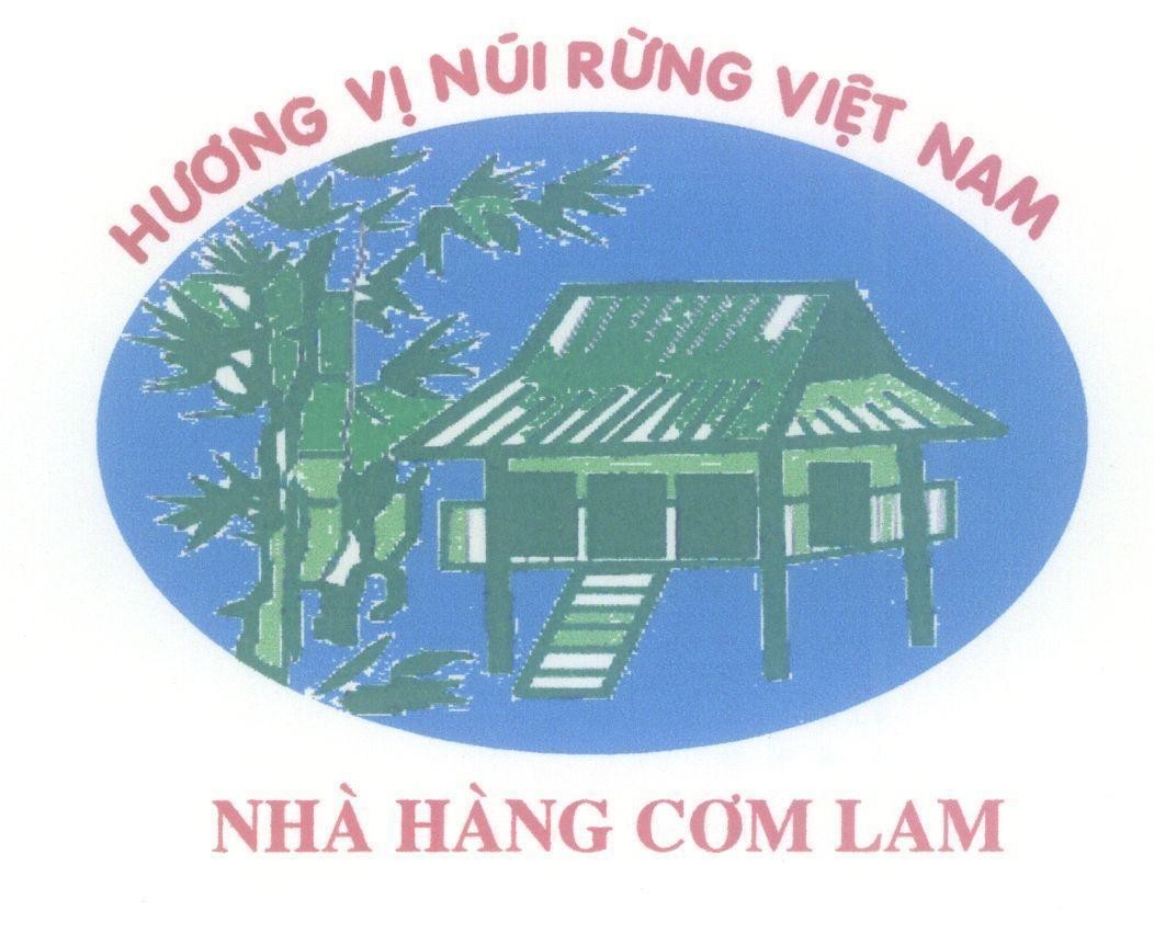 Mẫu nhãn hiệu Hương vị núi rừng Việt Nam Nhà hàng cơm lam
