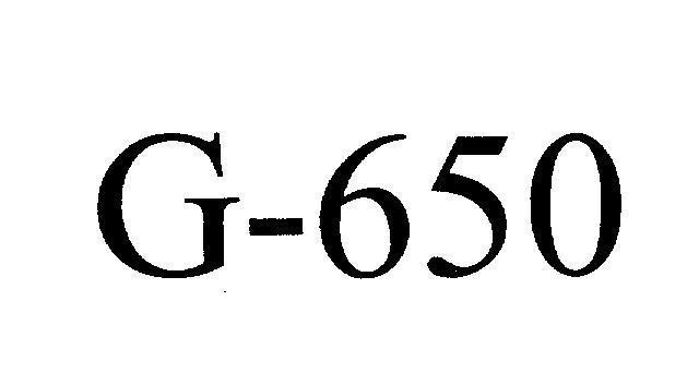 Mẫu nhãn hiệu G - 650