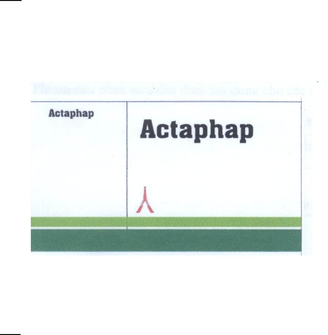 Mẫu nhãn hiệu Actaphap