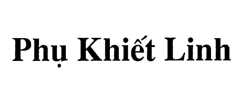 Mẫu nhãn hiệu Phụ Khiết Linh