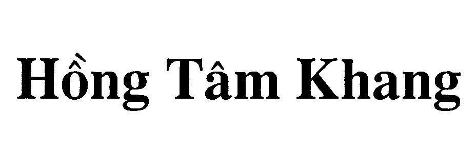 Mẫu nhãn hiệu Hồng Tâm Khang