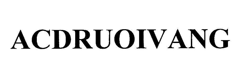 Mẫu nhãn hiệu ACDRUOIVANG