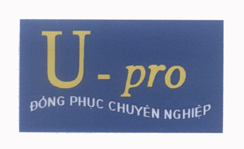 Mẫu nhãn hiệu U-pro Đồng Phục Chuyên Nghiệp
