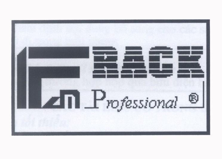 Mẫu nhãn hiệu FAM RACK Professional F