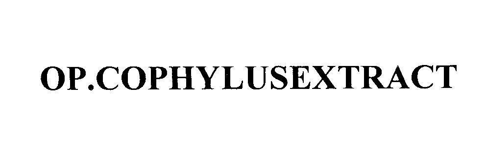 Mẫu nhãn hiệu OP.COPHYLUSEXTRACT