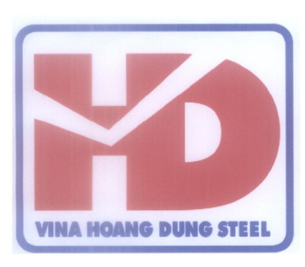 Mẫu nhãn hiệu H D V VINA HOANG DUNG STEEL