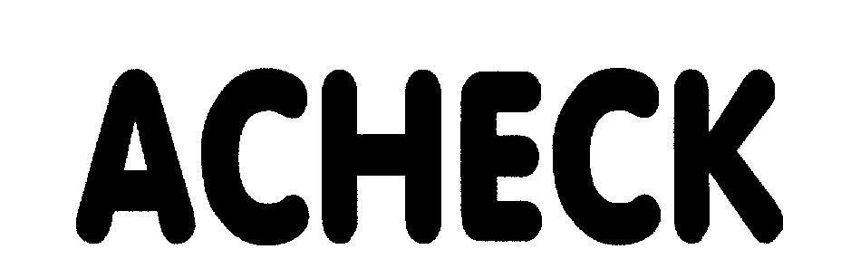 Mẫu nhãn hiệu ACHECK