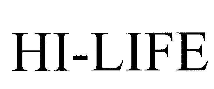 Mẫu nhãn hiệu HI-LIFE